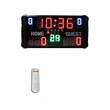 Stoppuhr Elektronische Anzeigetafel LED-Digital-Tabellen-Basketball-Anzeigetafel for Ballspiel, digitale Anzeigetafel zur Wandmontage for Basketball, Tischtennis, Baseball, Fußball, Volleyball ( Color