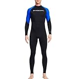 YOSUWOAI Neoprenanzug Herren Lang Schwimmen Surfanzug Ganzkörper Tauchhautausschlag Guard One -Stück Schnelltrockend Badebekleidung Zum Schnorcheln Surfen Schwimmanzug Für Männer Frauen
