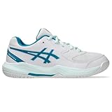 Asics Jungen Gel-Dedicate 8 Gs Sneaker, Black Tuna Blue, 39 EU