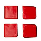 4-teiliges Silikon-Abdichtungswerkzeug-Set 3-in-1 mit Edelstahlschaber, Glas-Kleberklinge und Silikonkelle für nahtlose Fugenanwendung