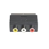 WICAREYO RGB SCART Plug Männlich zu 3 RCA Weibliche AV Adapter Konverter für PS4 TV DVD VCR