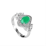 100% erzeugt Chalcedony Gemstone Hochzeit Verlobungsring Fine Schmuck