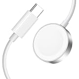Jurqqer für Apple Watch Ladekabel Ladegerät mit USB-C – 1m/3.3ft Kabelloses Schnellladen, Magnetische Ladestation für iWatch Serie 10 9 8 7 6 5 4 3 2 1 SE Ultra, 38/40/42/44mm Zubehör
