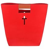 VALICLUD Große Filz handtasche für Bibelaufbewahrung Robustes Bibeltaschen organizer Tote Bag mit Griff Stilvolle Filztasche für Büro Einkaufen und Alltag