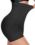 YADIFEN Shapewear Damen Bauchweg Hohe Taille,Unterhose Bauchkontrolle Miederhose Shaping Unterwäsche Damen mit Bein Oberschenkel Hip stark formend(Schwarz, M)