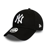 New era New York Yankees MLB League Essential Schwarz 9Forty Verstellbare Damen Cap - One-Size