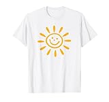 Sommer Sonne Sonnenschein Smile Lach Gesicht Symbol Urlaub T-Shirt