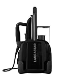 Laurastar Lift Plus Ultimate Black, 3-in-1 Bügelstation, die Kleidung entknittert, bügelt und reinigt, Hygienische Dampf, Automatische Kabelaufwicklung, Alu-3D Sohle, Vertikales Bügeln, Abnehmbarer