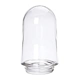 Ersatzglas Lampenschirm klar Gewindeglas Struktur Ø100mm / Gewinde 84,5mm 60W Glas Außen