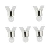 Ipetboom 5 Stück Teiliges Selbstklebender Mop Halter mit Starkem Kleber Bohrfreier Besen und Wischmop Aufbewahrung Langlebige Wandhaken für Bad und Küche Einfache Montage ohne Werkzeuge