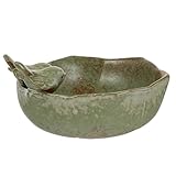 SEWOART 1 Stück Keramik Kleiner Vogelbecken Kreative Fruchtschale Chic Bird Feeder Home Ornament