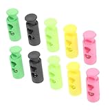 Tofficu 10 Stück Stricknadelstopper Nadelhalter für Häkelprojekte Flexible Maschenstopper Verschiedenen Farben Militärgrün Hellgelb für Strickbegeisterte Mütter Großmütter