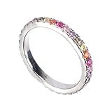 ibasenice Weißgold Plattierter Verlobungsring für Funkelndem Zirkonia Eleganter Damen fingerring Langlebiger Leichter Partnerschmuck für Romantische Anlässe