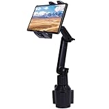 SUNNINGUP Getränkehalter Auto Tablet Halterung, KFZ Tablet Halterung für 4-12,9“ Tablet & Handys, Getränke Tablethalterung Handy Halter für iPad Pro 12.9 10.5 9.7 Air Mini, Tab, Kindle Fire, iPhone