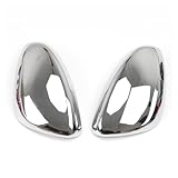 Autoaußenseite Für Peugeot 208 2008 2014 2015 2016 2017 2018 Auto Rückspiegel Schutz Abdeckung Rückspiegel Abdeckungen Zubehör(Glossy Silver)