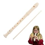 8-Loch-Flöte,Flöte für Anfänger,Sopran Blockflötes Weiße,Blockflöte Kinder Flöte,Griffsatz-Blockflöte,Anfänger Kinder mit Flötenputzer Blockflöte,Kinderflöte Flute Flodders,Sopran Recorder Flöte