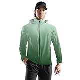 TOFOTL Fahrrad Regenjacke Motorrad Techwear Autumn Ausrüstung Regenset Skijacke Herren Rain Segelbekleidung Ultraleicht Regenmantel Wasserdicht Regenponcho Outdoor Grün S