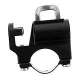 Sosoport 1 Satz Autohelmschloss Motorradhelme Multifunktionales Motorradschloss Manipulationssicheres Helm-sicherheitsschloss Lenkradsperre Scooter-helmschloss Aluminiumlegierung Black
