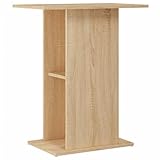 vidaXL Aquariumständer, Aquarium Unterschrank mit viel Stauraum, Aquarium Tisch mit Stabiler Oberplatte, Aquariumschrank Aquarium Halter, Sonoma Eiche Holzwerkstoff