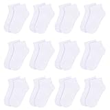 Libella 12 Paar Sneaker Socken Jungen/Mädchen Kurzsocken Füßlinge schwarz und weiß zur Auswahl 80% Baumwolle 2863 27-30