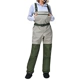 HUWOYG Watanzug for Damen, atmungsaktiv, Strumpffuß, wasserdicht, leicht, Brust-Wathose Für Angeln Und Outdoor(XXL)