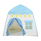 Hxhsgmeh Spielzelt für Drinnen und Draußen, Prinzessinnenzelt Als Geschenk für Mädchen, Großes Hauszelt für Kleinkinder im Jungenstil, Einfach zu Bedienen, Blau
