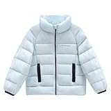 Mädchen Winterjacke Warm, Daunenjacke Kinder Jungen Leichte Steppjacke übergangsjacke Wasserdicht Thermojacke Winter Herbstjacke Elegant Wintermantel Kurz Outdoor Hybridjacke Casual Jacke Soft Jacken
