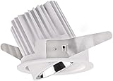 SSDDLZEQ Beleuchtung Robuster 8-W-LED-Einbaustrahler, blendfrei, verstellbarer Winkel, Einbaustrahler, weiß, CRI90, hohe Farbwiedergabe, 65 mm(4000k,24°)