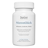 NatuGena NierenGlück, Silizium, Goldrutenkraut, Birke-Extrakt, Ackerschachtelhalm, Magnesium, Kalium, 100% vegan, 150 Kapseln (30 Tage Packung)