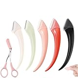 Beginner's Safety Eyebrow Razor, Roarrave Eyebrow Razor, Anfänger Sicherheit Augenbrauen Rasier, Augenbrauenschere, Gesichtshaarentferner und -trimmer, Tragbarer Halbmond Augenbrauen Make-up Trimmer