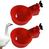Gießbecher Huhn - 5 Stück Hühnerbecher für Wasser | Geflügel-Wasserspender-Kit Hühner-Wasserbecher Geflügel-Tränkeschüssel für Hühner, Enten, Vögel, Puten usw