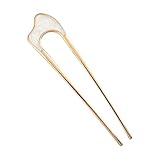 Vintage U-förmige Metall-Haarnadel, Retro-Haarstäbchen, U-Form, Zubehör für kurze Scheiben, Haarstäbe, U-förmige Metall-Seitenkämme für Frauen, Mädchen