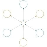 LRXIYODE 6 Stück 6 Stück Handlupe mit Glaslinse Tragbare Leselupe für Senioren Komfortabler Griff Stabile Vergrößerung für Lesen und Hobby