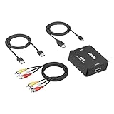 Generisch Audio- und Videokonverter, AV-Kabeladapter, AV-Konverter Video-Audio-Kabel-Adapter, AV-zu-Komponenten-Konverter, Video-Konverterkabel für TV-Boxen, Spielekonsolen, Laptops