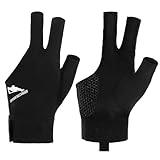 Bremorou Billardhandschuh Handschuhe Billiard Poolhandschuhe, Billard Handschuh Atmungsaktive, Snooker Sporthandschuhe, Queue Sporthandschuh, für Shooter Queue Sport passt auf Linke Hand