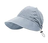 MAKFORT Sonnenhut Faltbarer Sommerhut Damen Atmungsaktiv Mütze Visor Cap Outdoor Hut für Golf Reisen Wandern