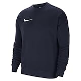 Nike Herren M Nk Flc Park20 Crew Shirt, Obsidian/White, M EU