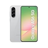 Samsung Galaxy A56 5G AI Smartphone ohne Vertrag, Simlockfreies AI Handy mit Android, 8 GB RAM, 256 GB Speicher, 50-MP-Kamera, Awesome LightGray, 2,5 Jahre Herstellergarantie