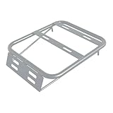 Motorrad Hinten Rack Motorrad-Heckbox-Träger Generisches Motorrad-Heckgepäckträger Einfache Installation Gepäckträger Elektrischer Fahrrad-Gepäckträger Motorrad Hinten Gepäck Rack(Weiß)