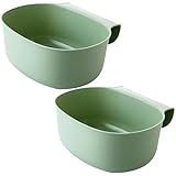 CWPFVQA 2 Stück Hängender Mülleimer, Küchenmülleimer, Aufbewahrungskorb Für Haushaltsmüll, Mini-Mülleimer, Wohnaccessoires