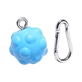 Klimmzugbälle mit Karabiner Accs Power Ball Haltegriffe für Arm Rücken Fitness Blau