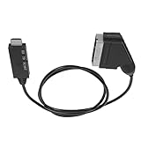 KENANLAN HD -Multimedia -Schnittstelle Zum Scart Converter -Kabel, Adapter für TV -VHS -DVD. Einfacher Plug -and -Play, HD -Video zu Normalem Scart, Unterstützt Pal ntsc. 1080p, 720p,