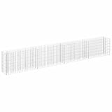 Hochbeet Pflanzen Blumen Garten Gabione Stahl verzinkt 360 x 30 x 60 cm 02_0001293