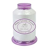 Niesel Nähmaschinengarn, 455 m, wasserlösliches Garn, löslich, für Textilkunst, Stickprojekte, Kostüm-