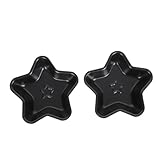 VALICLUD 2 Stück Teiliges Carbon Stahl Backform Sternform Antihaftbeschichtete Kuchenformen für Einfache und Schnelles Lösen Wiederverwendbares Muffin und Dessert Backzubehör