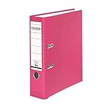 Falken 3er Pack PP-Color Kunststoff-Ordner. Made in Germany. 8 cm breit DIN A4 Pastell-Farbe pink Vegan