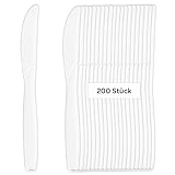 LINARIO® Mehrwegmesser aus Maisstärke - umweltfreundliche und nachhaltige Messer - 18cm - 100 Stück (4x25)