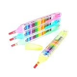 GARIOUANS 12 Stück 20 Farben Abwaschbare Zeichenstifte mit Feiner Spitze Nachfüllbare Buntstifte für Malen und Basteln Bunte Malstifte für Erwachsene Kunst Handwerk