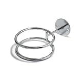 VALICLUD Edelstahl Haartrocknerhalter Wandmontage Platzsparend Robuster Fönhalter für Badezimmer Schlafzimmer Friseursalon Universeller Haartrockner Ständer Organizer