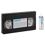 Hama Video-Reinigungskassette inkl. Reinigungsflüssigkeit für eine Feuchtreinigung (VHS/S-VHS/VHS-C/S-VHS-C), 44728